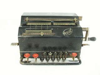 Circa 1932 Facit Mechanical Pinwheel Calculator Made In Sweden photo