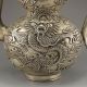 Old Antique Chinese Handmade Tibet Silver Bronze Teapot W Dragon Teapots photo 2