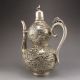 Old Antique Chinese Handmade Tibet Silver Bronze Teapot W Dragon Teapots photo 3