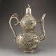 Old Antique Chinese Handmade Tibet Silver Bronze Teapot W Dragon Teapots photo 5