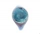 Ancient Medieval Bronze Ring With Glass Insert.  (552) Viking photo 1