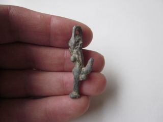 Perfect Roman Lead Amulet Of The God Priapus photo