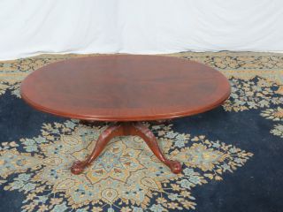Ethan Allen Chippendale Coffee Table Mahogany photo