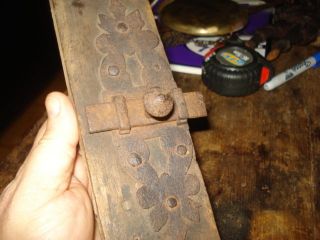 Primitives 17th Early 18th Century Outstanding Iron Hardware Door Latch Must C. photo