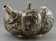 Collectible Decorated Old Handwork Tibet Silver Pumpkin Immortal Child Tea Pot Teapots photo 1