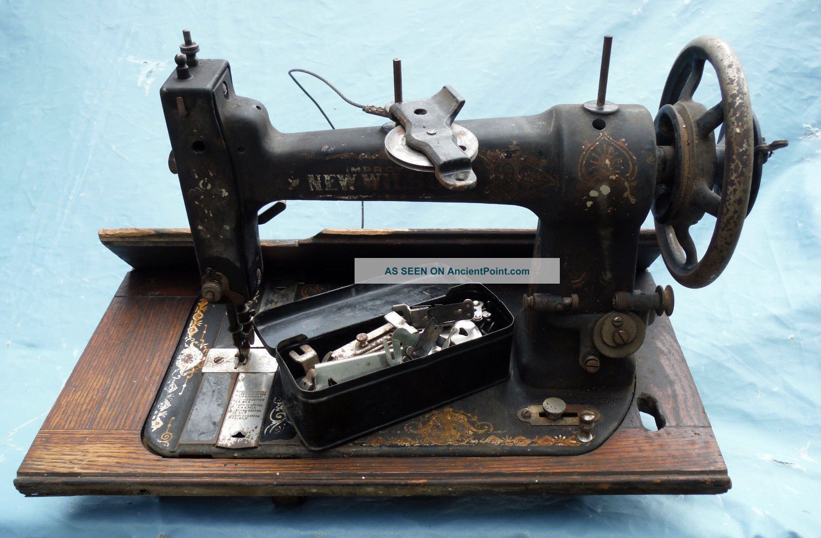 Vtg A.  G.  Mason Mfg.  Co Treadle Wheel Sewing Machine (improved Wilson) Sewing Machines photo