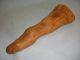 Fabulous Old Natural Wood Piece With Madonna & Child Figure Image Likeness Primitives photo 6