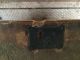 Primitive Antique Early Hide - Covered Trunk - Wallpaper Interior - Primitives photo 4