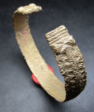 Ancient Viking Bronze Bracelet.  (y1).  Cleared.  Snake. photo