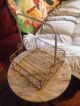 Rare Antique 4 Qt Milk Carrier And Bottles 