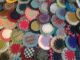Wool Double Stacked Wool Pennies 25 Fs Primitives photo 3