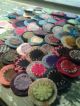 Wool Double Stacked Wool Pennies 25 Fs Primitives photo 5