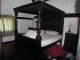 Solid Dark Oak Carved Full Tester (four Poster Bed) Best Seen On Youtube. Reproduction Beds photo 11