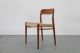 4 Chairs Mod 75 By Niels O.  Møller W/ Papercord Denmark 60s | 4 Teak Stühle 60er 1900-1950 photo 4