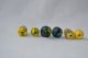 Antique Old Millefiori Venetian Glass Trade Beads Blue Red Yellow Flowers Stripe African photo 9