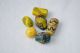 Antique Old Millefiori Venetian Glass Trade Beads Blue Red Yellow Flowers Stripe African photo 4