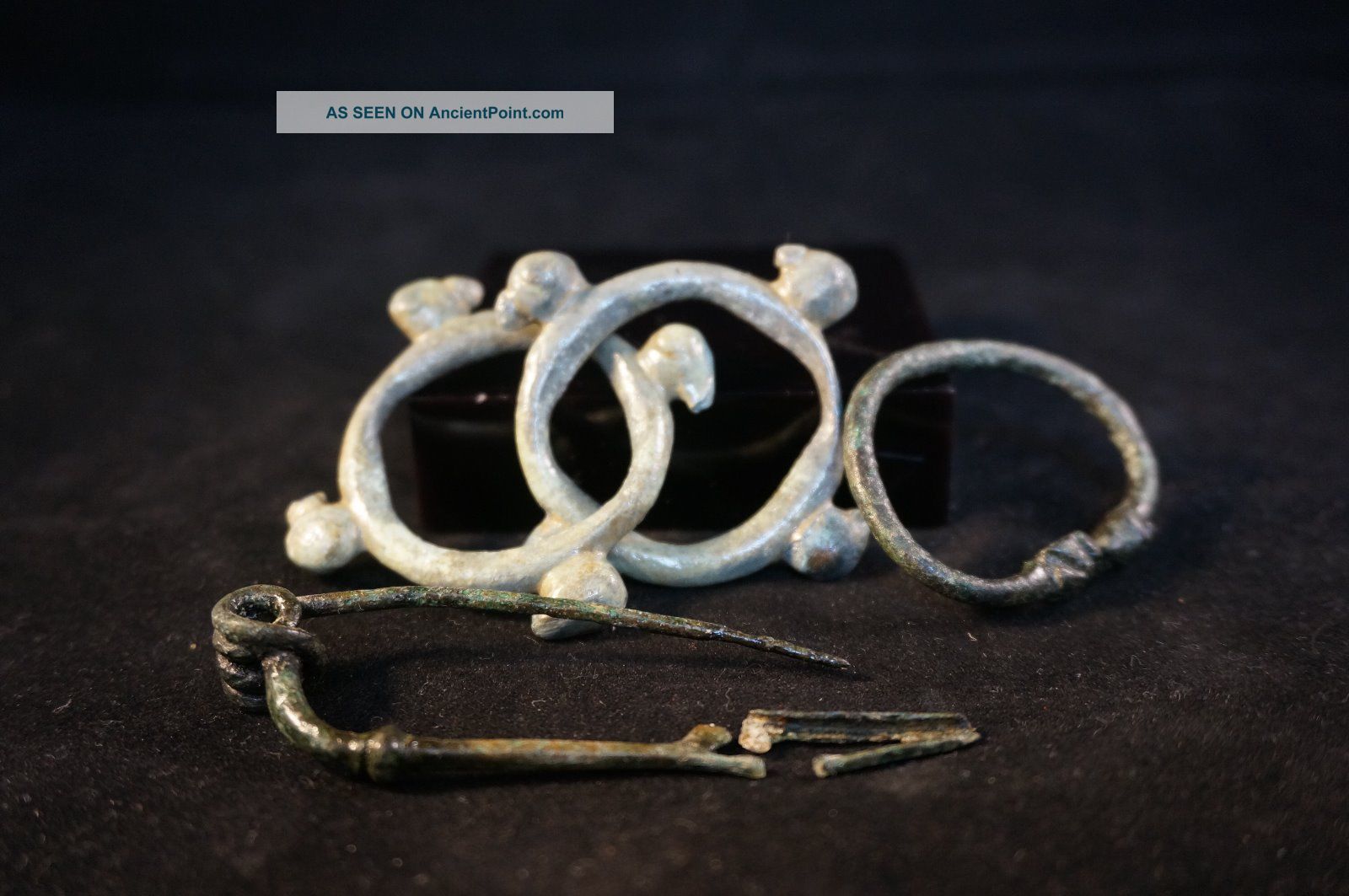 British Iron Age Brooch,  Continental Celtic Ring Money,  Small Roman Bracelet European photo