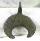 Rare Viking Era Bronze Moon Crescent - Lunar Amulet / Pendant - Wearable - D16 Roman photo 2