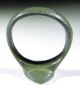 Rare Medieval Bronze Ring - Tear Drop Bezel With Decoration - Wearable - D3 Roman photo 3
