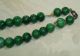 Green Jade Stone Beads 48pc Strand Necklace Sterling Precolumbian Ancient Mayan? The Americas photo 4