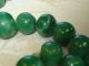 Green Jade Stone Beads 48pc Strand Necklace Sterling Precolumbian Ancient Mayan? The Americas photo 6