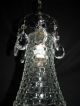 Vtg Deco Bohemia Pendant Chandelier Light Fixture Glass Shade Crystal Water Fall Chandeliers, Fixtures, Sconces photo 3
