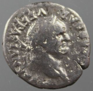 Vespasianus,  Silver,  Denarius,  Pax,  Branch,  Roman Imperial,  Minted Rome,  75 A.  D. photo