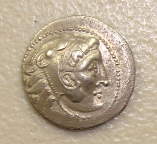 1st Cent.  Bc Danubian Celts Herakles/zeus Silver Drachm Alexander The Great photo