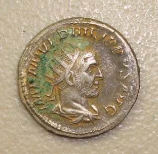244 - 249 Ad Philip I,  Equity Reverse Ancient Roman Silver Antoninianus Vf photo