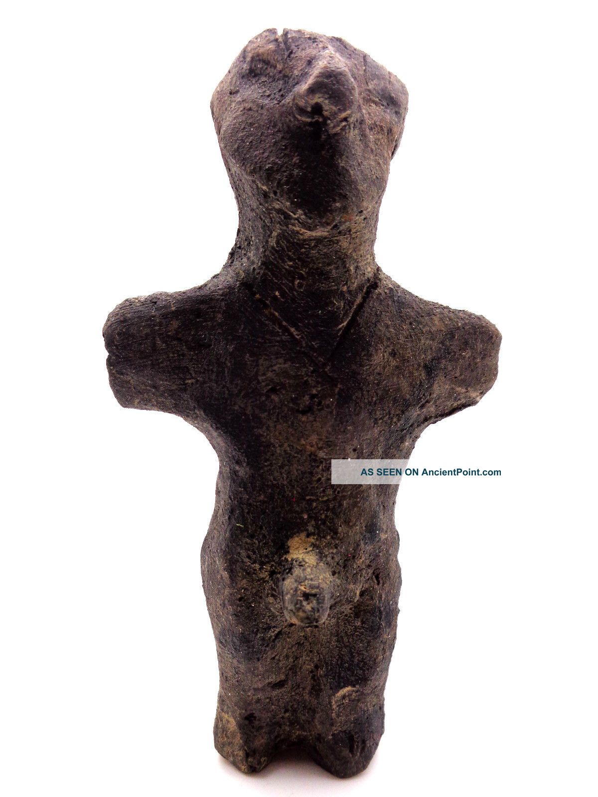 Extremely Rare Ancient Anthromorphic Neolithic Vinca Clay Idol 5000 B.  C. Other Asian/ Oriental Antiques photo