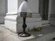 Arts And Crafts Metal Table Lamp With Hand Painted Glass Shade Arts & Crafts Movement photo 8
