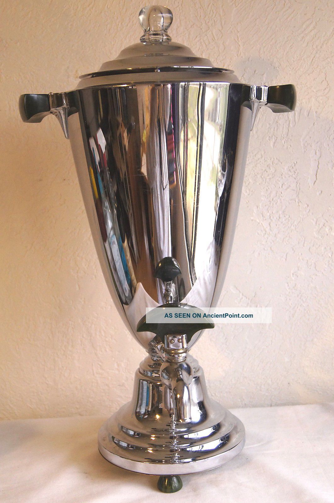 Art Deco Streamline Percolator/coffee Server,  Green Swirl Bakelite,  M.  Bowman Art Deco photo