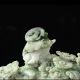 Hand Carved Natural Dushan Jade Statue - - - Flowers & Snail V4 Other Antique Chinese Statues photo 1