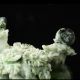Hand Carved Natural Dushan Jade Statue - - - Flowers & Snail V4 Other Antique Chinese Statues photo 2