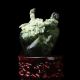 Hand Carved Natural Dushan Jade Statue - - - Flowers & Snail V4 Other Antique Chinese Statues photo 3