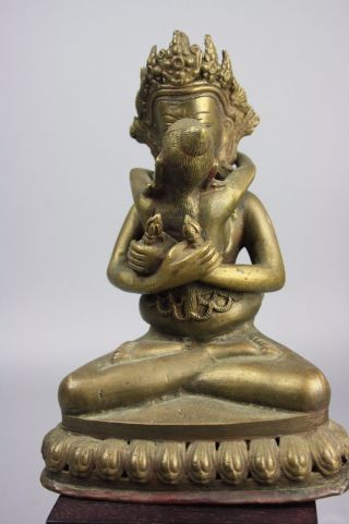 Tibetan Bronze Vajradhara With Consort Sculpture photo