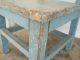 Old Blue Paint Primitive Child Doll Wood Chair Great American Country Find Aafa Primitives photo 8