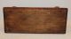 Antique Primitive Small Country Stool W.  Brown Paint,  Aafa Primitives photo 9