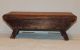 Antique Primitive Small Country Stool W.  Brown Paint,  Aafa Primitives photo 2