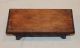 Antique Primitive Small Country Stool W.  Brown Paint,  Aafa Primitives photo 4