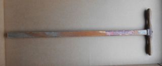 Vintage Pennette Cart Handle Hit Miss Industrial Mower Cultivator Tool Steampunk photo