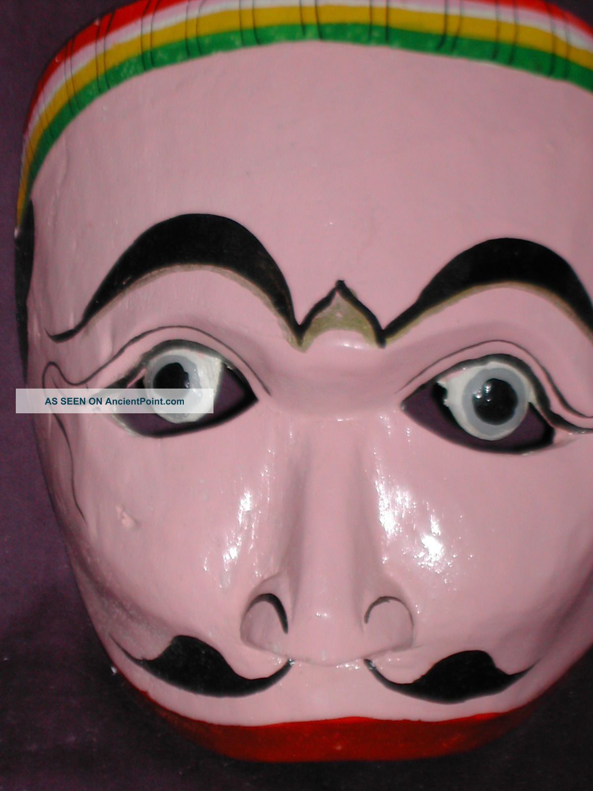 Vg,  Hand - Carved Vintage Decor Wooden Mask 6 