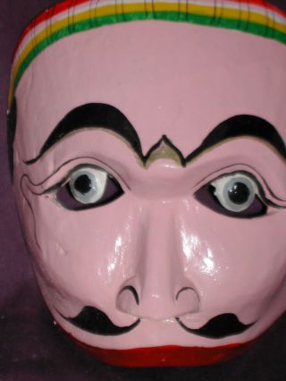 Vg,  Hand - Carved Vintage Decor Wooden Mask 6 