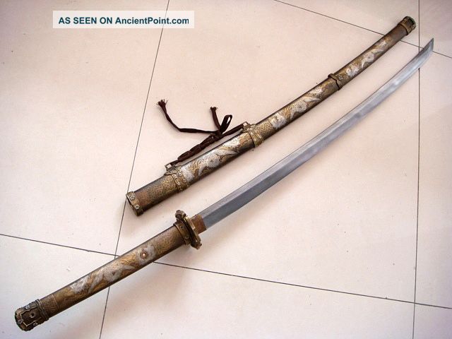 Collectable Rare Wwii Japanese Military Samurai Katana/sword With Phoenix Swords photo
