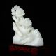 Exquisite Hand - Carved Natural White Jade Statue - - - Bird & Flower V2 Other Antique Chinese Statues photo 1