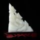 Exquisite Hand - Carved Natural White Jade Statue - - - Bird & Flower V2 Other Antique Chinese Statues photo 3
