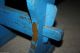 Antique Country Primitive Small Wooden Bench Old Blue Paint; Stool,  Wedge Joints Primitives photo 8