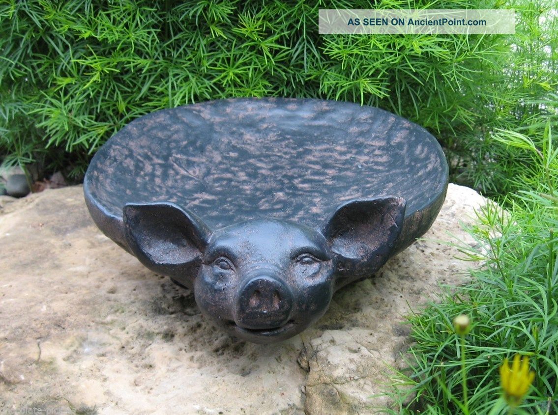 Pig Bowl Primitive/french Country Centerpiece Whimsy Farmhouse Kitchen Decor Primitives photo