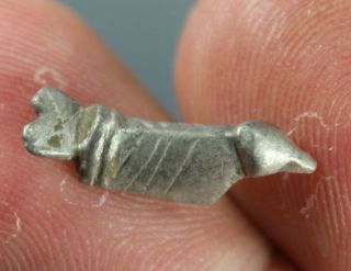 Little Dove,  Silver Amulet,  Fitting,  Roman Imperial,  1st To 2nd Century A.  D photo