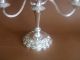 An Attractive And Good Quality Silver Plated Two Branch Candelabra Candlesticks & Candelabra photo 2